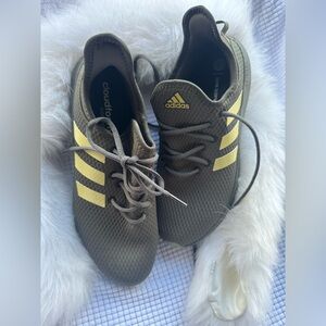 Adidas Olive and Yellow Running Shoes (NWOT)